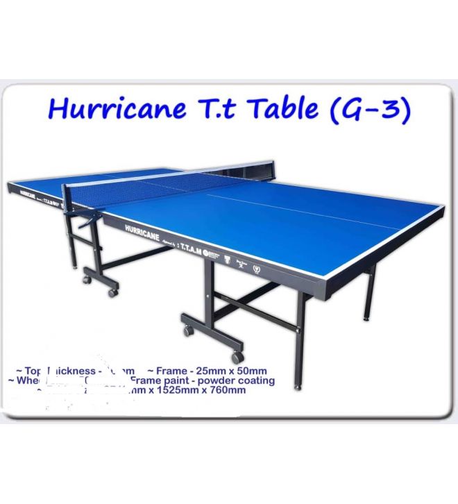 Hurricane Foldable Table Tennis Table